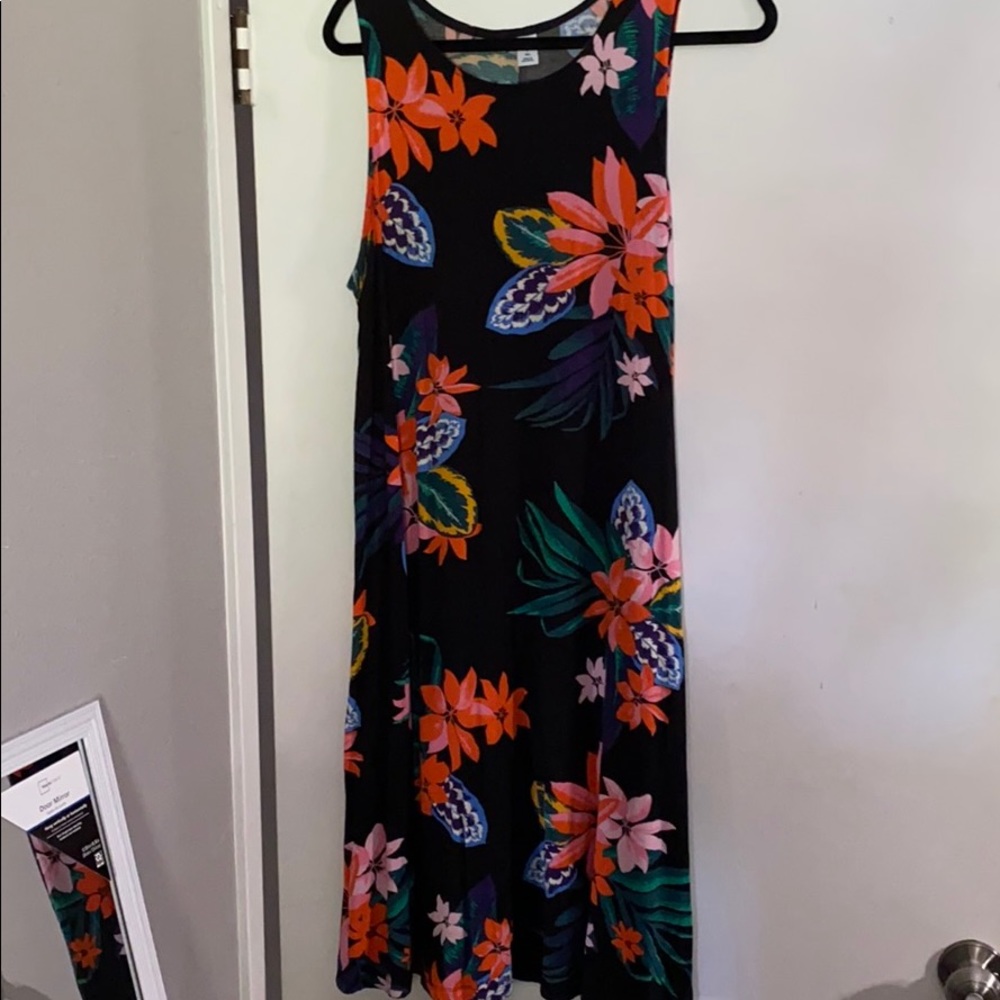 Floral print shift dress